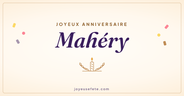 Image « Joyeux anniversaire Mahéry » au format large