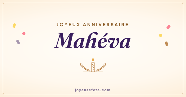 Image « Joyeux anniversaire Mahéva » au format large