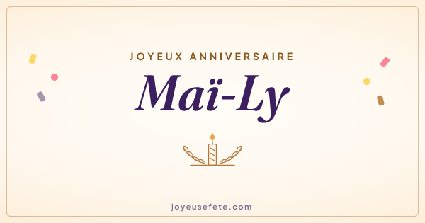 Image « Joyeux anniversaire Maï-Ly » au format large
