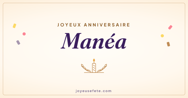 Image « Joyeux anniversaire Manéa » au format large