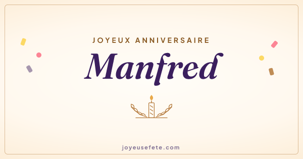 Image « Joyeux anniversaire Manfred » au format large