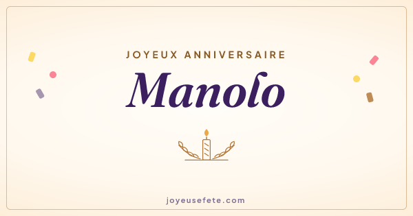 Image « Joyeux anniversaire Manolo » au format large