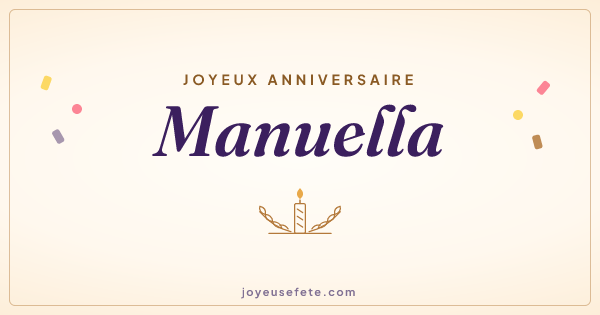 Image « Joyeux anniversaire Manuella » au format large