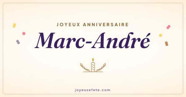 Image « Joyeux anniversaire Marc-André » au format large
