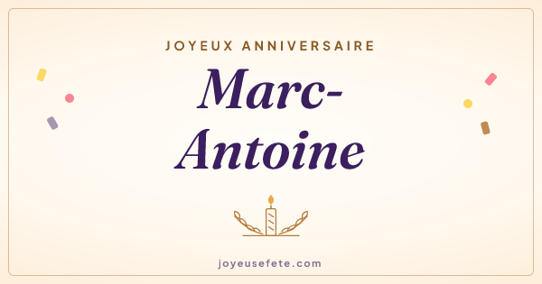 Image « Joyeux anniversaire Marc-Antoine » au format large