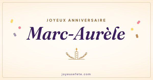 Image « Joyeux anniversaire Marc-Aurèle » au format large
