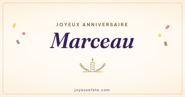 Image « Joyeux anniversaire Marceau » au format large