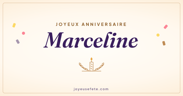 Image « Joyeux anniversaire Marceline » au format large