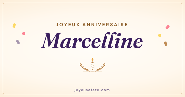 Image « Joyeux anniversaire Marcelline » au format large