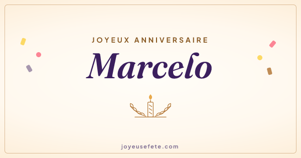 Image « Joyeux anniversaire Marcelo » au format large