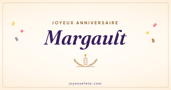 Image « Joyeux anniversaire Margault » au format large
