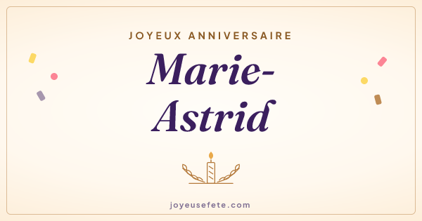 Image « Joyeux anniversaire Marie-Astrid » au format large