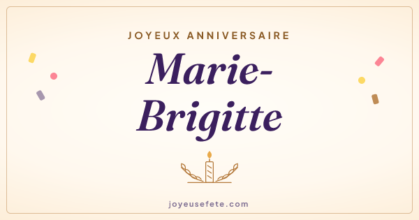 Image « Joyeux anniversaire Marie-Brigitte » au format large