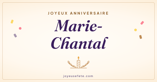 Image « Joyeux anniversaire Marie-Chantal » au format large