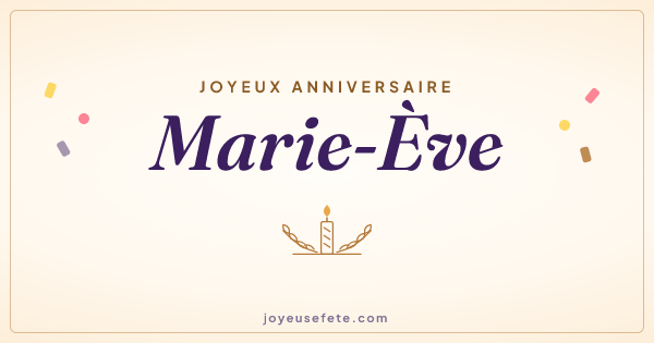 Image « Joyeux anniversaire Marie-Eve » au format large
