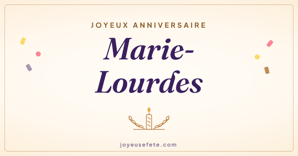 Image « Joyeux anniversaire Marie-Lourdes » au format large