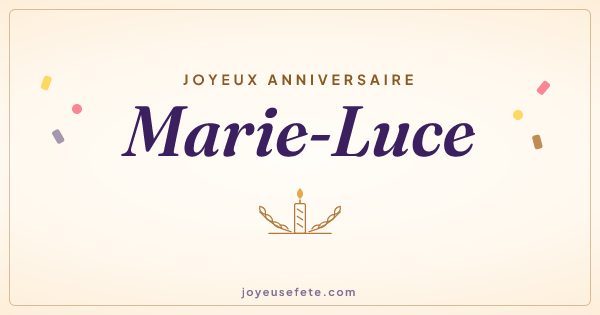 Image « Joyeux anniversaire Marie-Luce » au format large