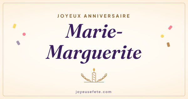 Image « Joyeux anniversaire Marie-Marguerite » au format large