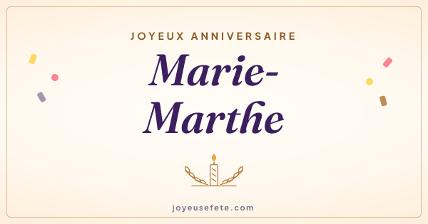 Image « Joyeux anniversaire Marie-Marthe » au format large