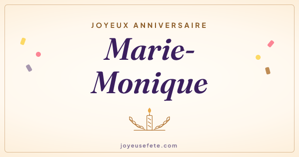 Image « Joyeux anniversaire Marie-Monique » au format large