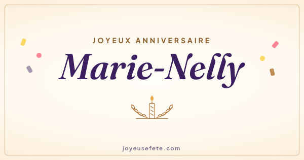 Image « Joyeux anniversaire Marie-Nelly » au format large