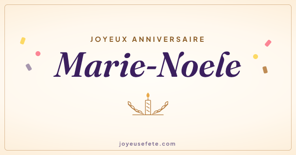 Image « Joyeux anniversaire Marie-Noele » au format large