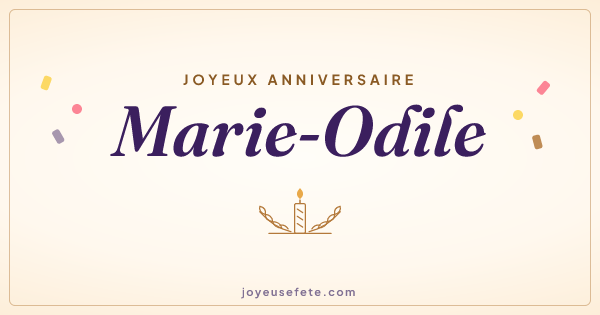 Image « Joyeux anniversaire Marie-Odile » au format large
