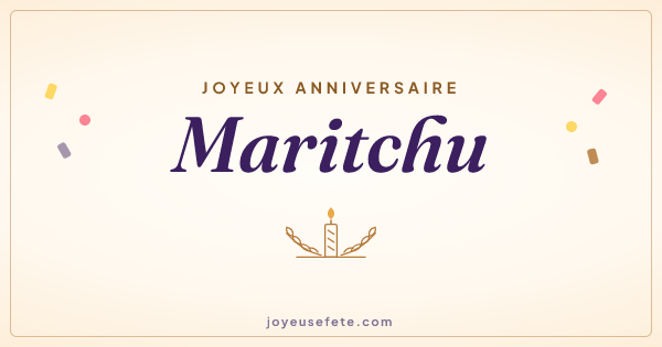 Image « Joyeux anniversaire Maritchu » au format large
