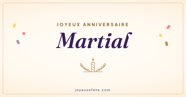 Image « Joyeux anniversaire Martial » au format large