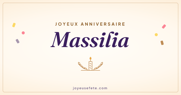 Image « Joyeux anniversaire Massilia » au format large