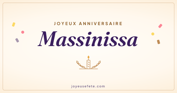 Image « Joyeux anniversaire Massinissa » au format large