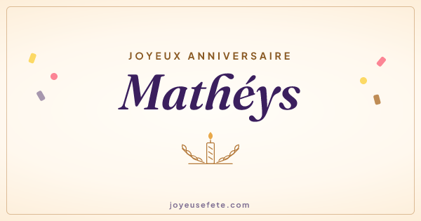 Image « Joyeux anniversaire Mathéys » au format large