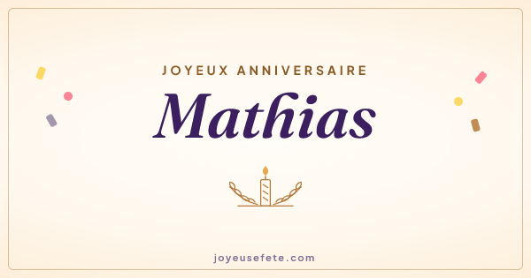 Image « Joyeux anniversaire Mathias » au format large