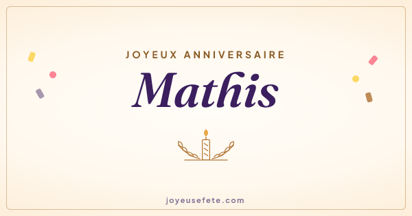 Image « Joyeux anniversaire Mathis » au format large