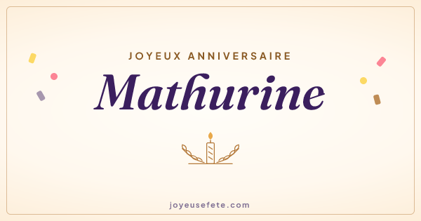 Image « Joyeux anniversaire Mathurine » au format large