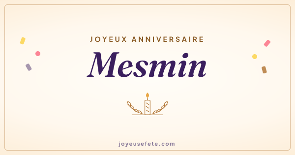 Image « Joyeux anniversaire Mesmin » au format large