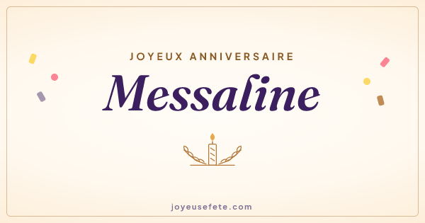 Image « Joyeux anniversaire Messaline » au format large
