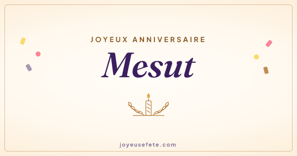 Image « Joyeux anniversaire Mesut » au format large