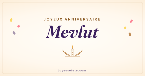 Image « Joyeux anniversaire Mevlut » au format large
