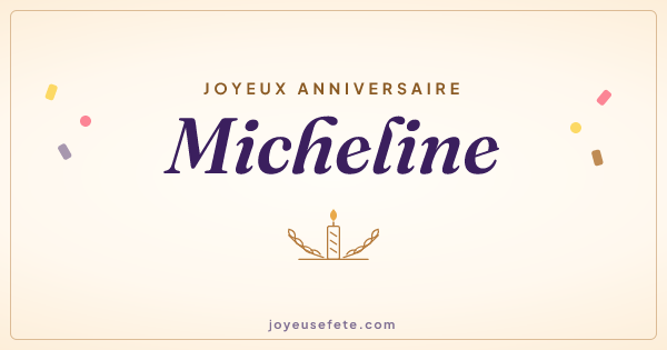 Image « Joyeux anniversaire Micheline » au format large