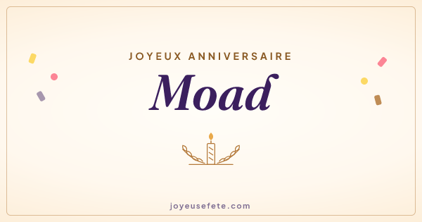 Image « Joyeux anniversaire Moad » au format large