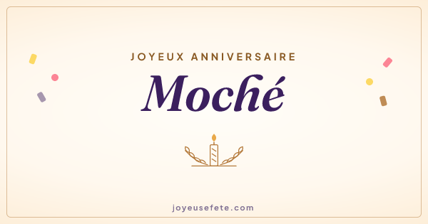 Image « Joyeux anniversaire Moché » au format large