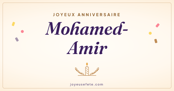 Image « Joyeux anniversaire Mohamed-Amir » au format large