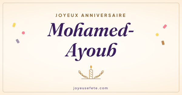 Image « Joyeux anniversaire Mohamed-Ayoub » au format large