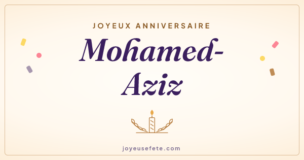 Image « Joyeux anniversaire Mohamed-Aziz » au format large