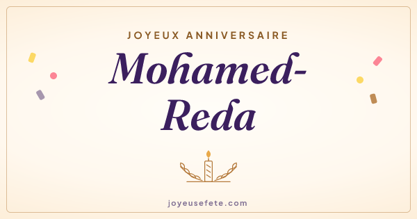 Image « Joyeux anniversaire Mohamed-Reda » au format large
