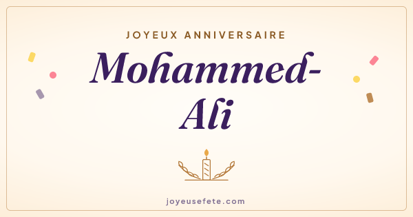 Image « Joyeux anniversaire Mohammed-Ali » au format large