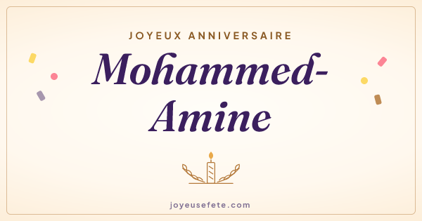 Image « Joyeux anniversaire Mohammed-Amine » au format large