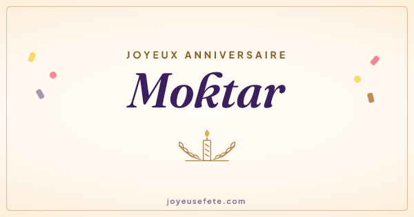 Image « Joyeux anniversaire Moktar » au format large