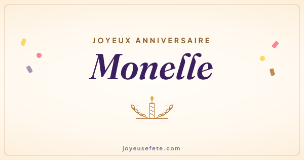 Image « Joyeux anniversaire Monelle » au format large